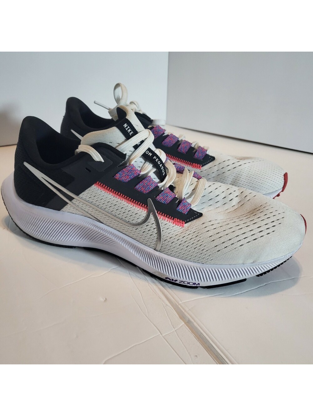 Nike Womens Air Zoom Pegasus 38 CW7358-101 Ivory Running Shoes Sneakers Size 10